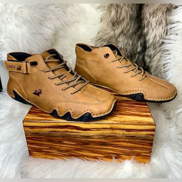 LDECK Woman’s Sneakers Casual Shoes Ox Loafers Lace Up Size 7.5/38EU New - Picture 2 of 9